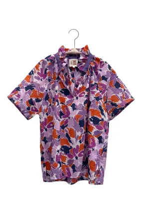 A Shirt Thing Margot Floral Shirt in Lavendar Navy