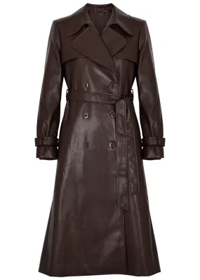 ALICE + OLIVIA Elicia faux leather trench coat  
                         
                     
                