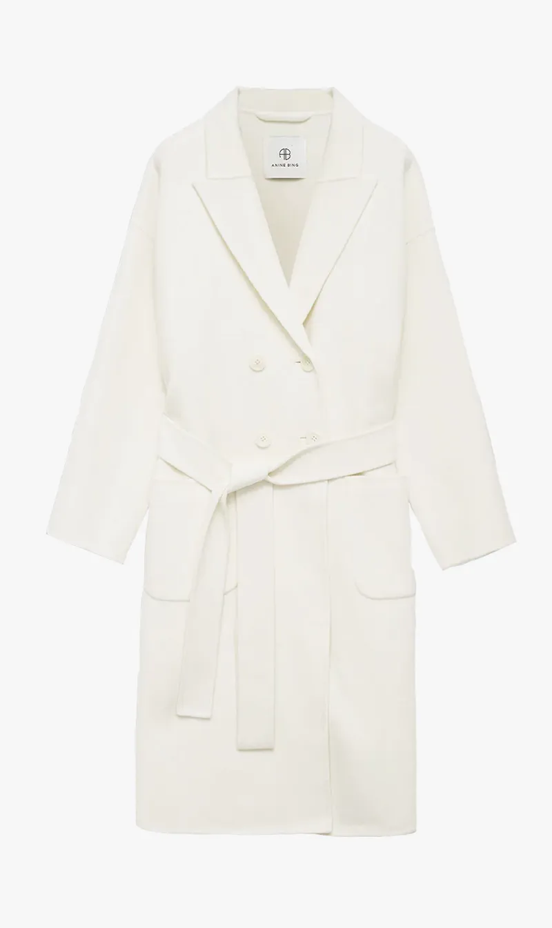  Anine Bing      Dylan Coat - Ivory 