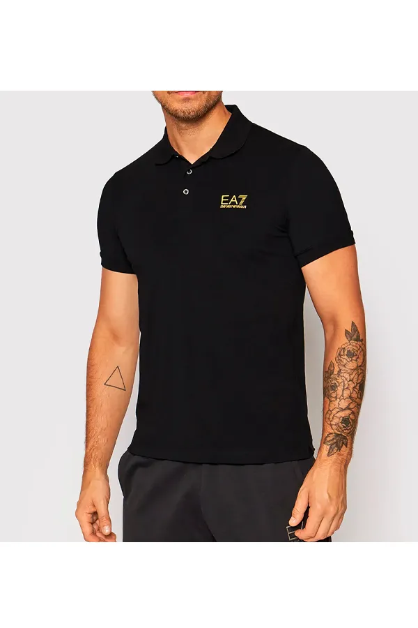 Armani EA7 Core ID Polo Shirt Gold