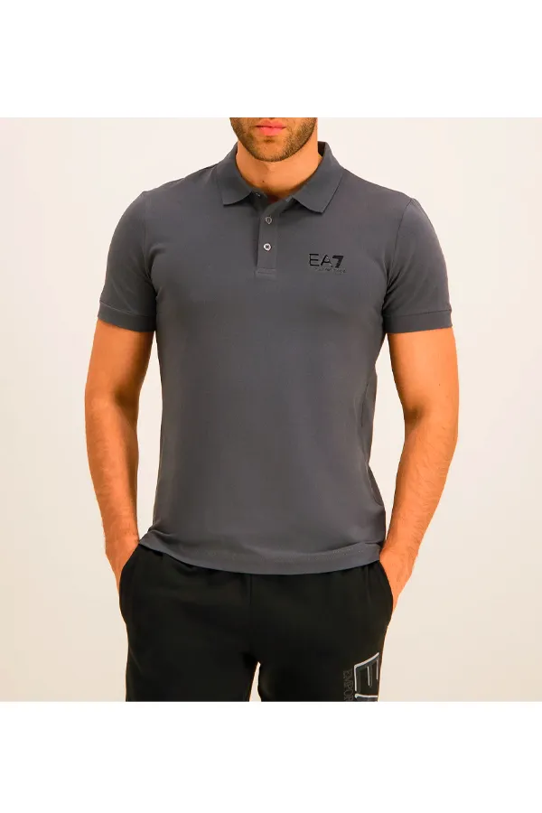 Armani EA7 Core ID Polo Shirt Grey