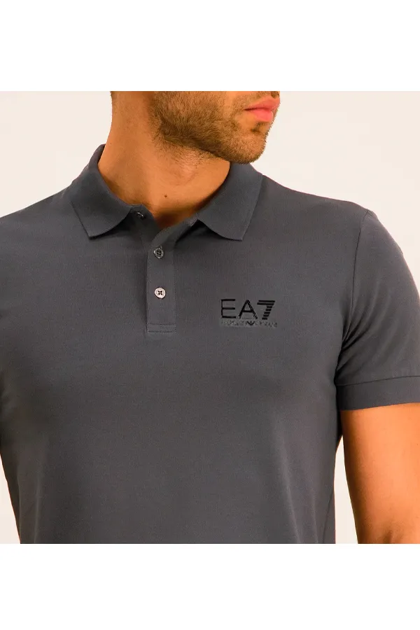 Armani EA7 Core ID Polo Shirt Grey