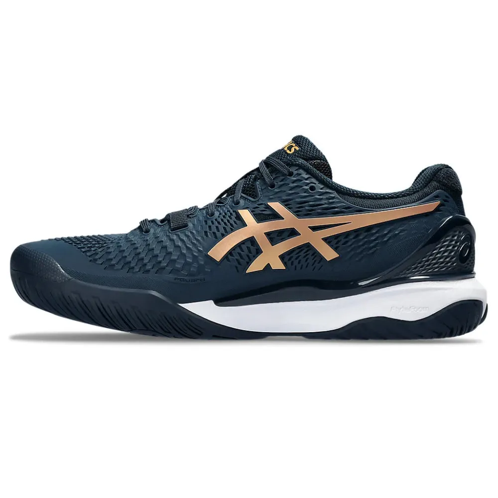 ASICS Men's Gel-Resolution 9 Tennis Shoe (French Blue/Pure Gold)