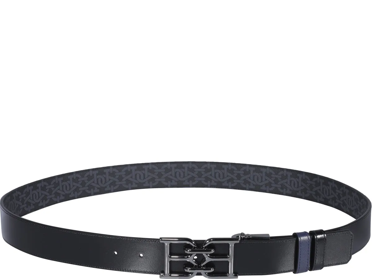 Bally Logo Buckle Reversible Belt