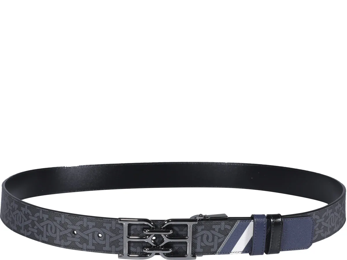 Bally Logo Buckle Reversible Belt