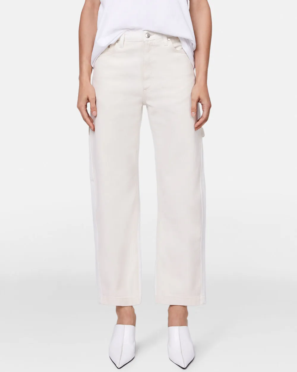 Banana Jean in White and Ecru