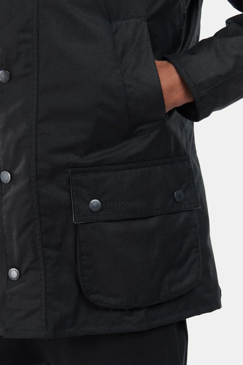 Barbour Bodey Waxed Jacket (Black/Grey Stone)