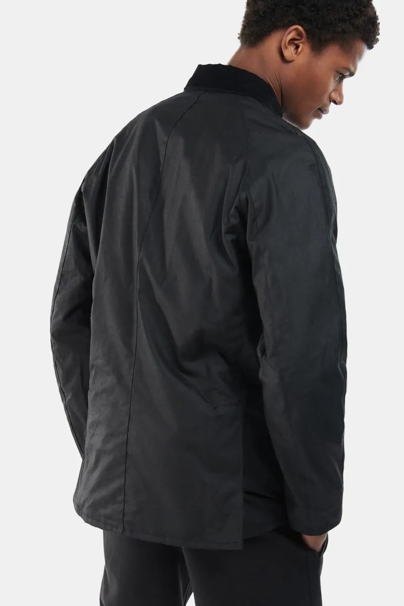 Barbour Bodey Waxed Jacket (Black/Grey Stone)