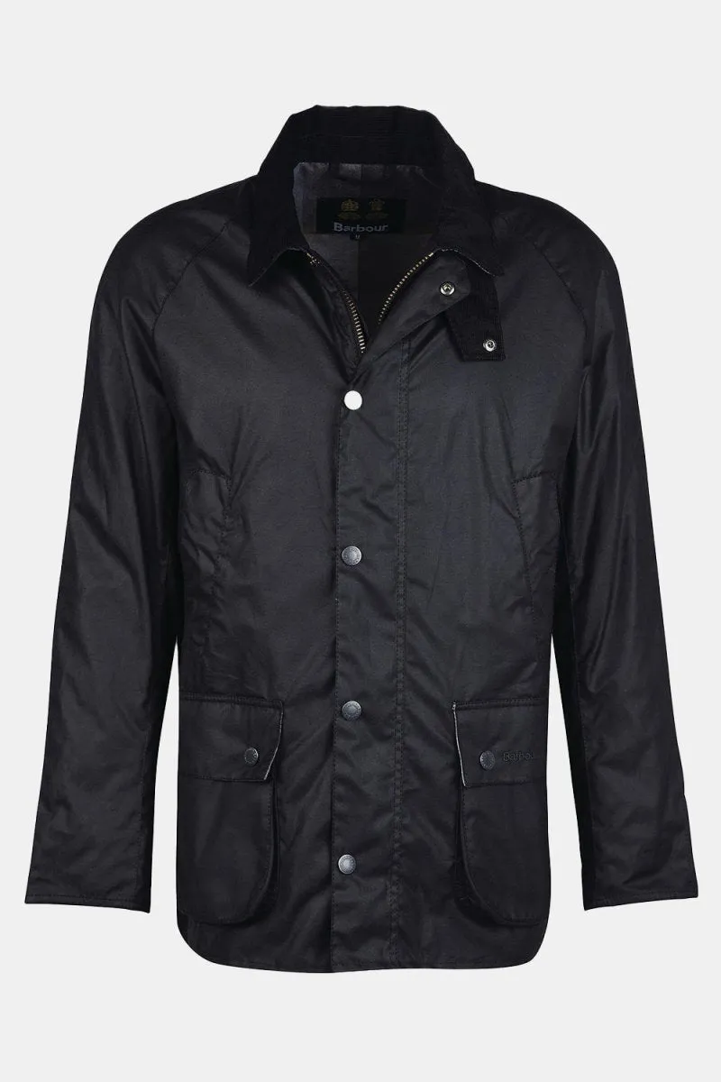 Barbour Bodey Waxed Jacket (Black/Grey Stone)