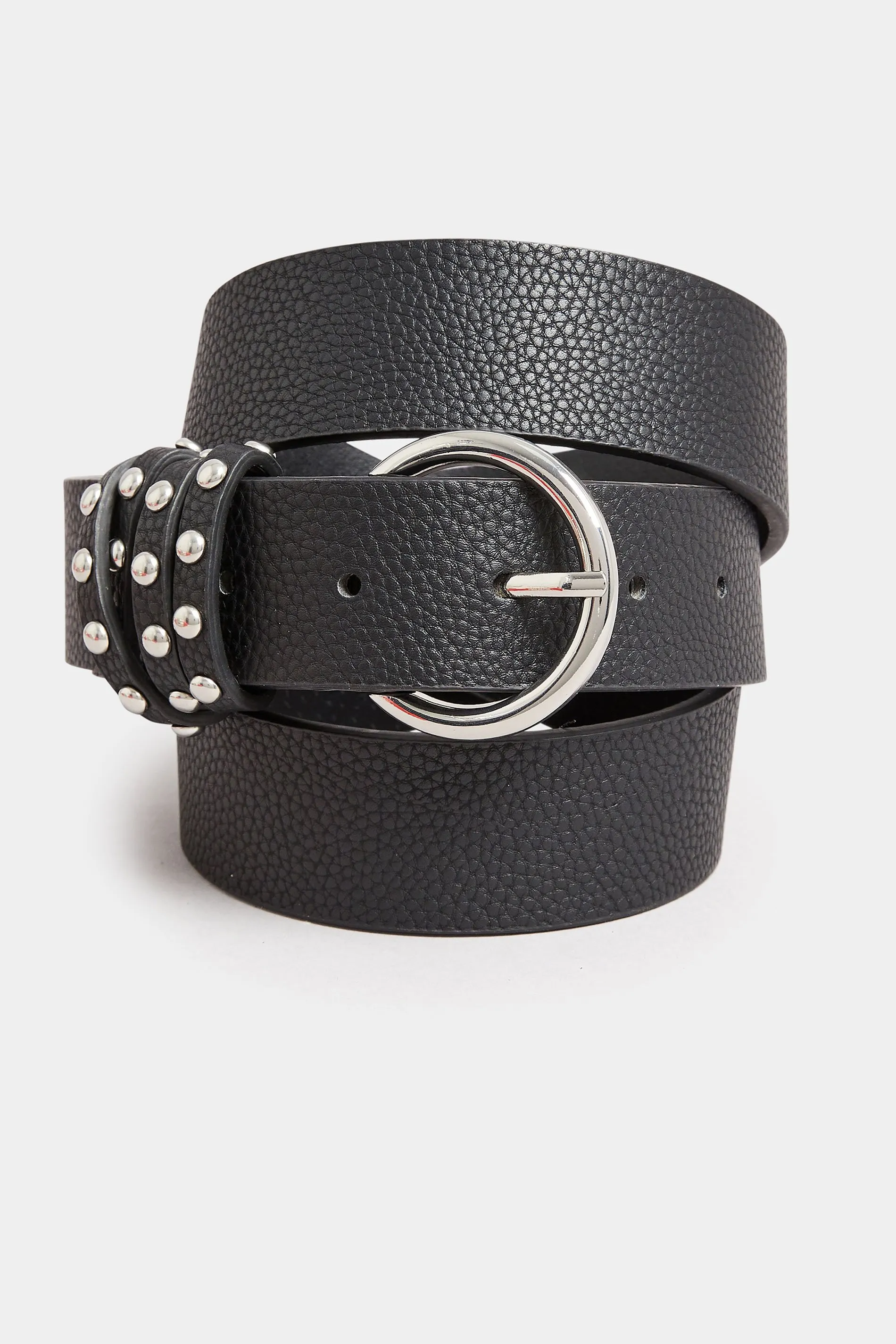 Black Studded Strap Belt