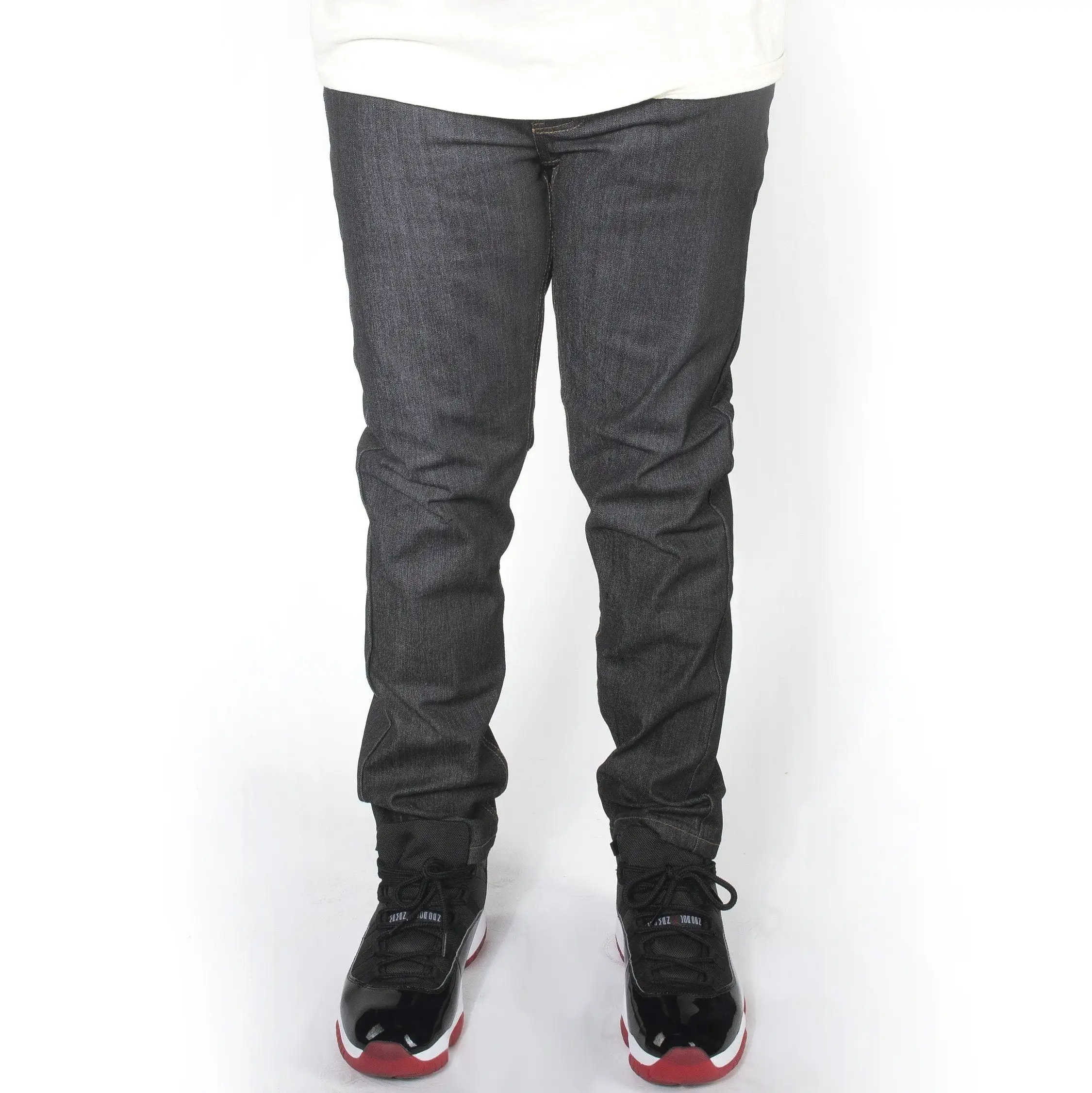 Black with Timber Skinny Fit Raw Denim Jeans DL936