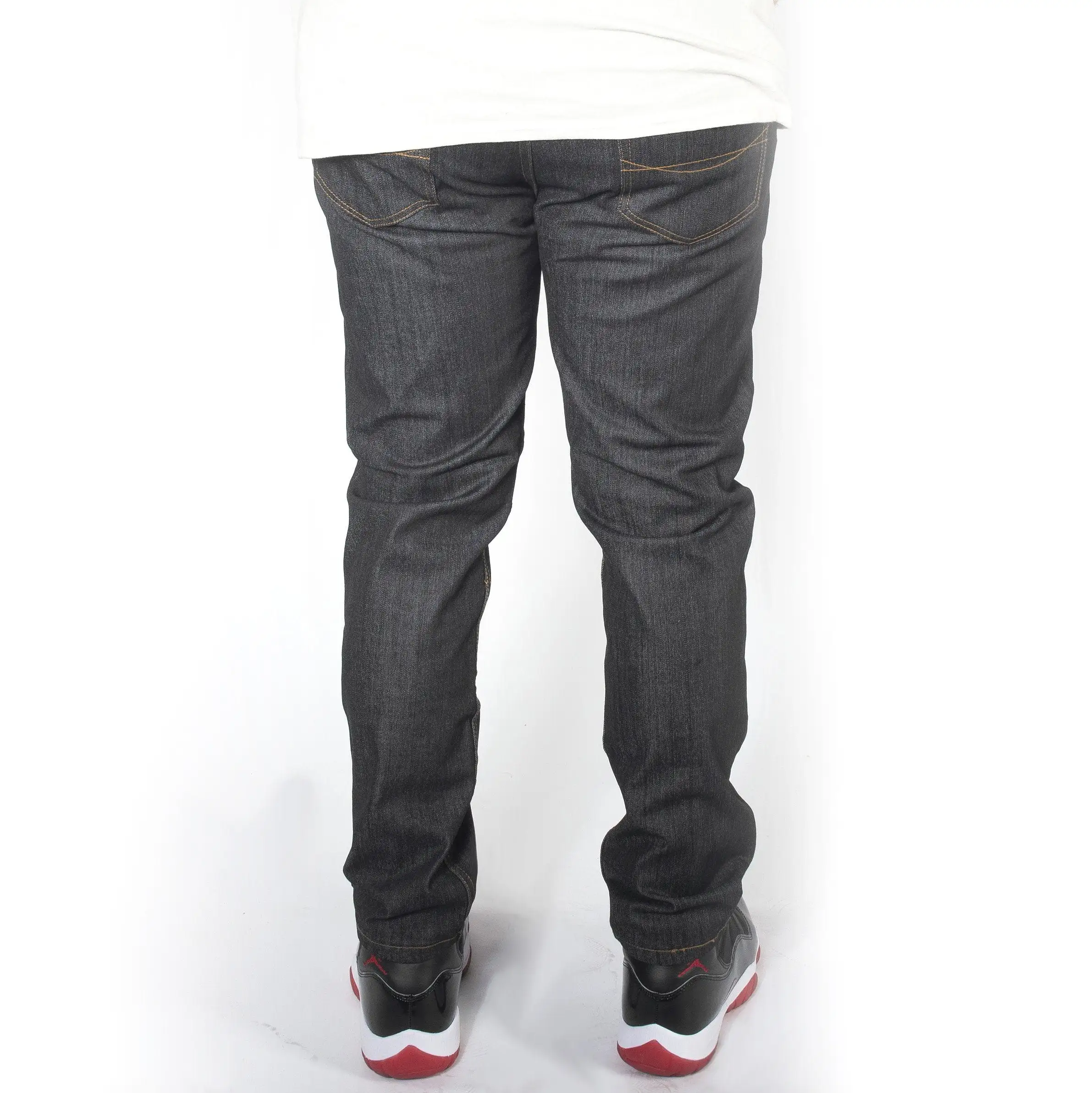 Black with Timber Skinny Fit Raw Denim Jeans DL936