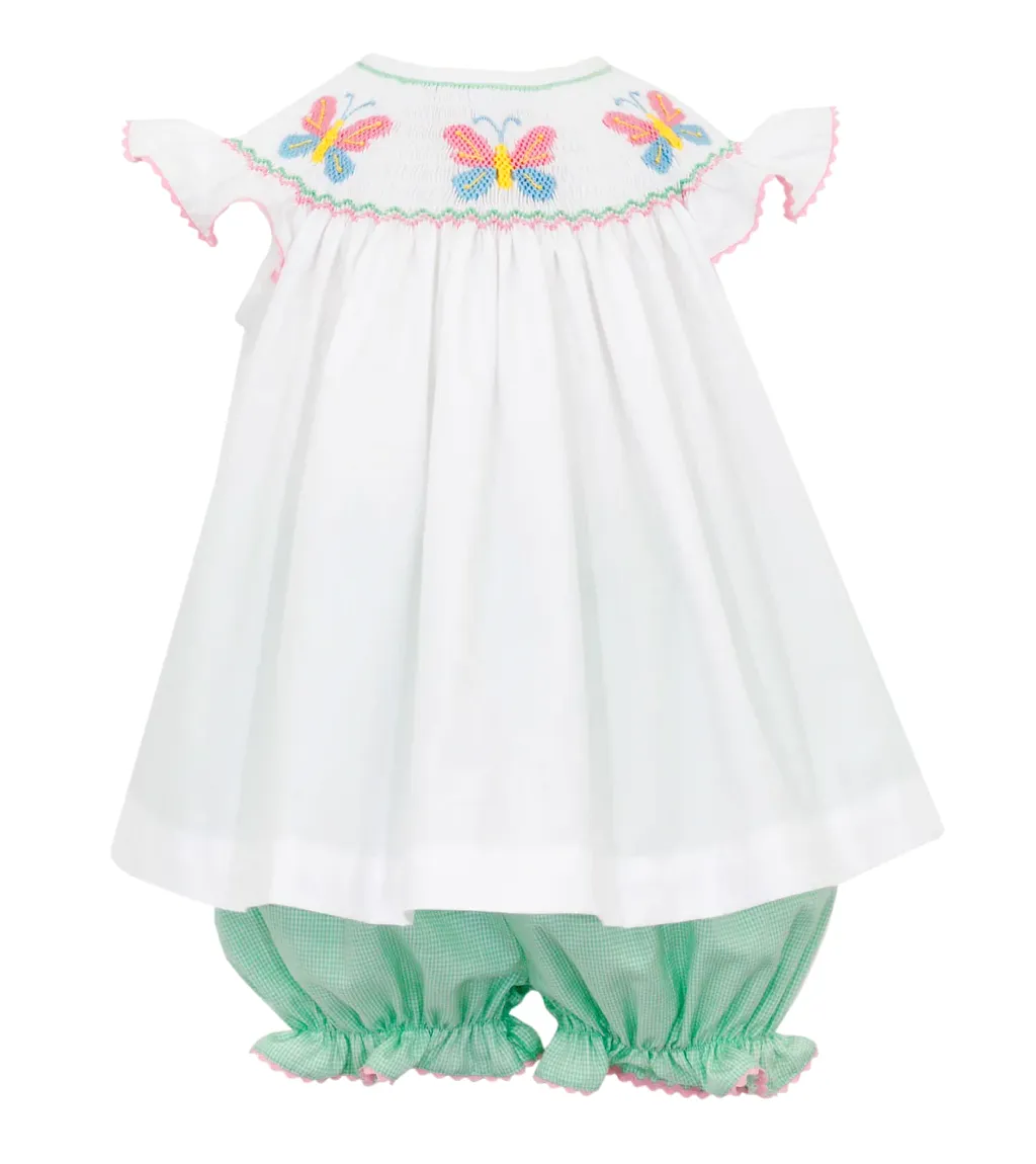 Bloomer Set - Smocked Spring Butterflies