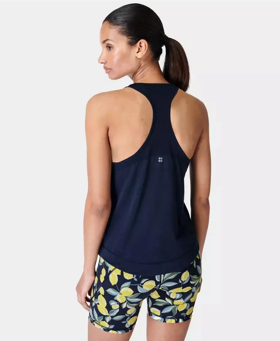 Breathe Easy Run Tank Top Sb9123 Navy-Blue