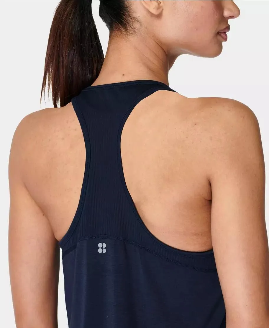 Breathe Easy Run Tank Top Sb9123 Navy-Blue