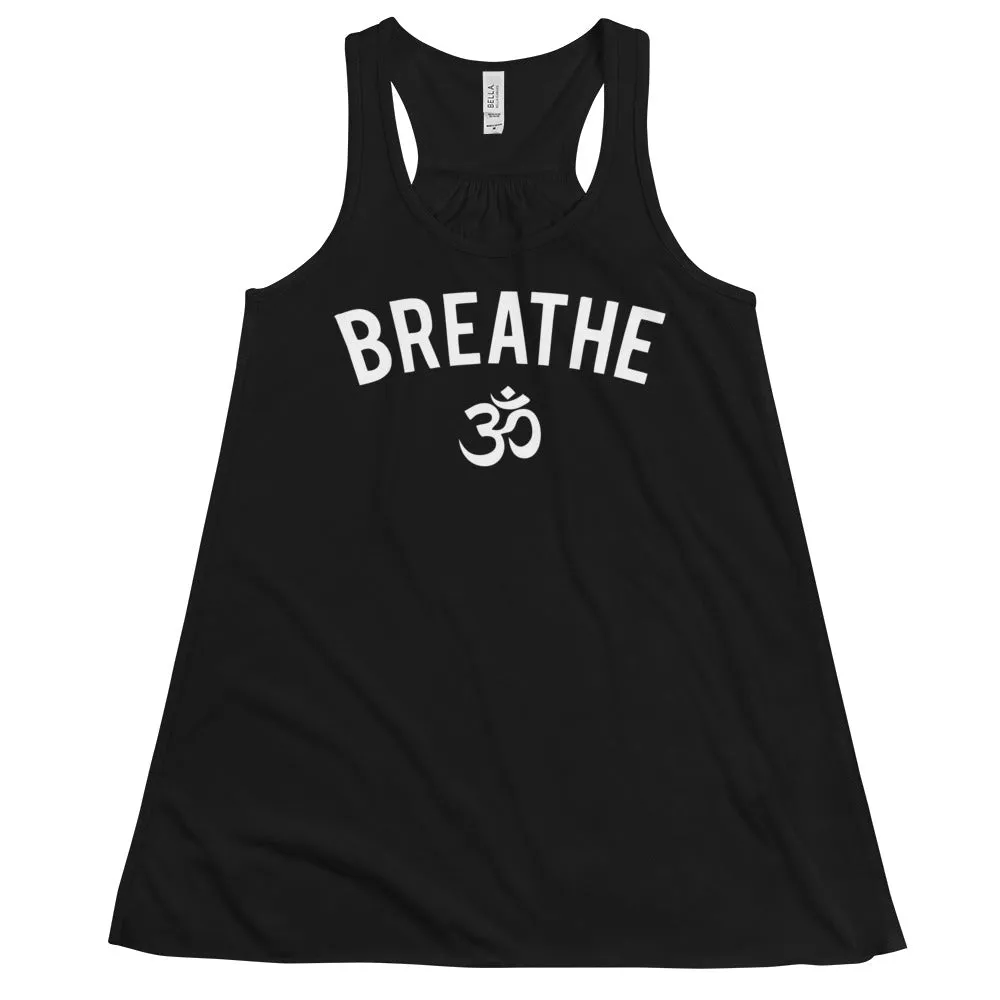 Breathe Om - Women's Flowy Racerback Tank