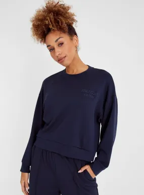 Buy Navy Athleisure Sweatshirt 16 | Hoodies and sweatshirts | Tu