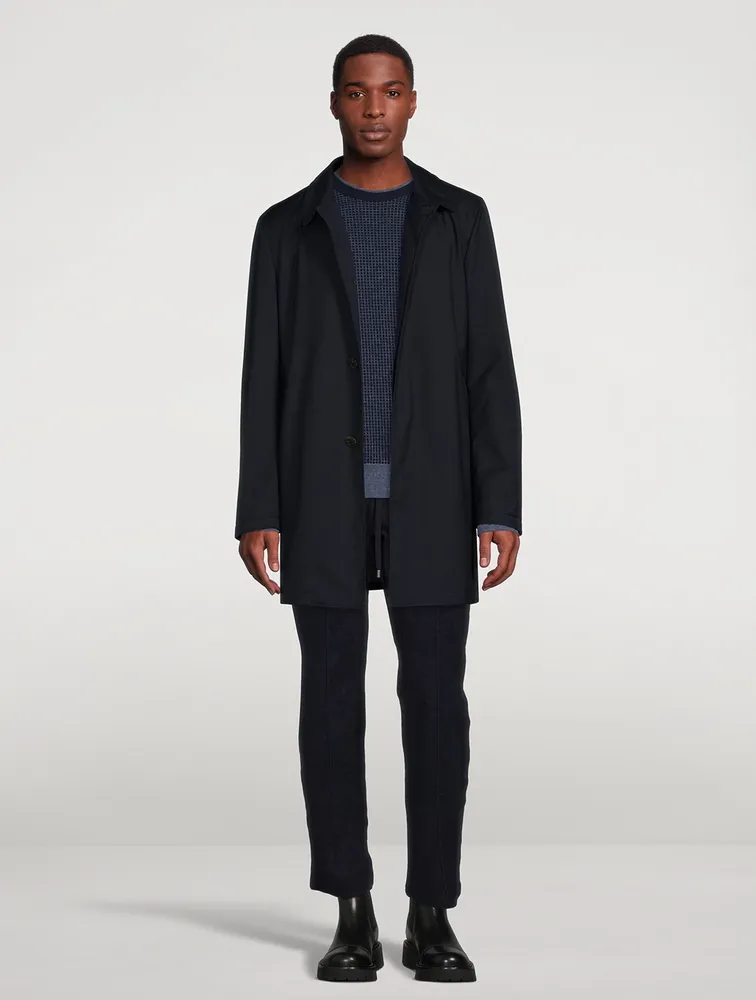 CANALI Long-Sleeve Rain Coat