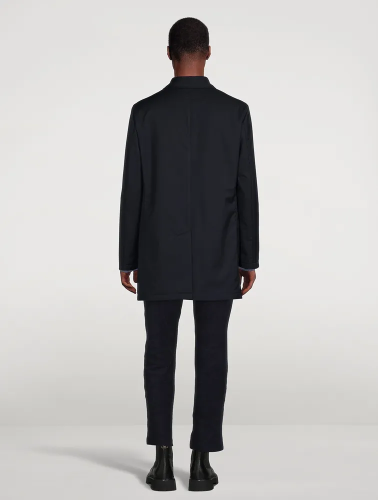 CANALI Long-Sleeve Rain Coat