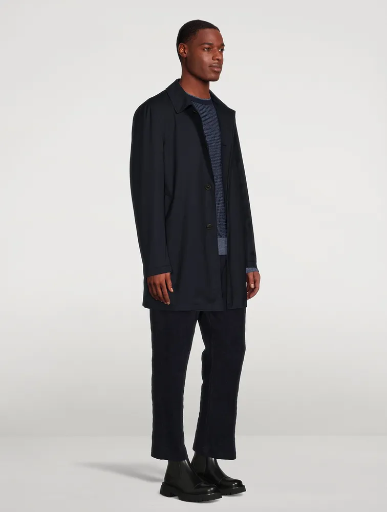 CANALI Long-Sleeve Rain Coat