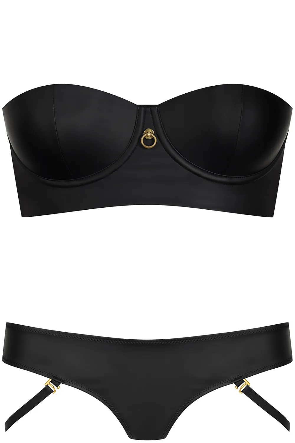 Chambre Noire Bustier Bra & Strap Thong