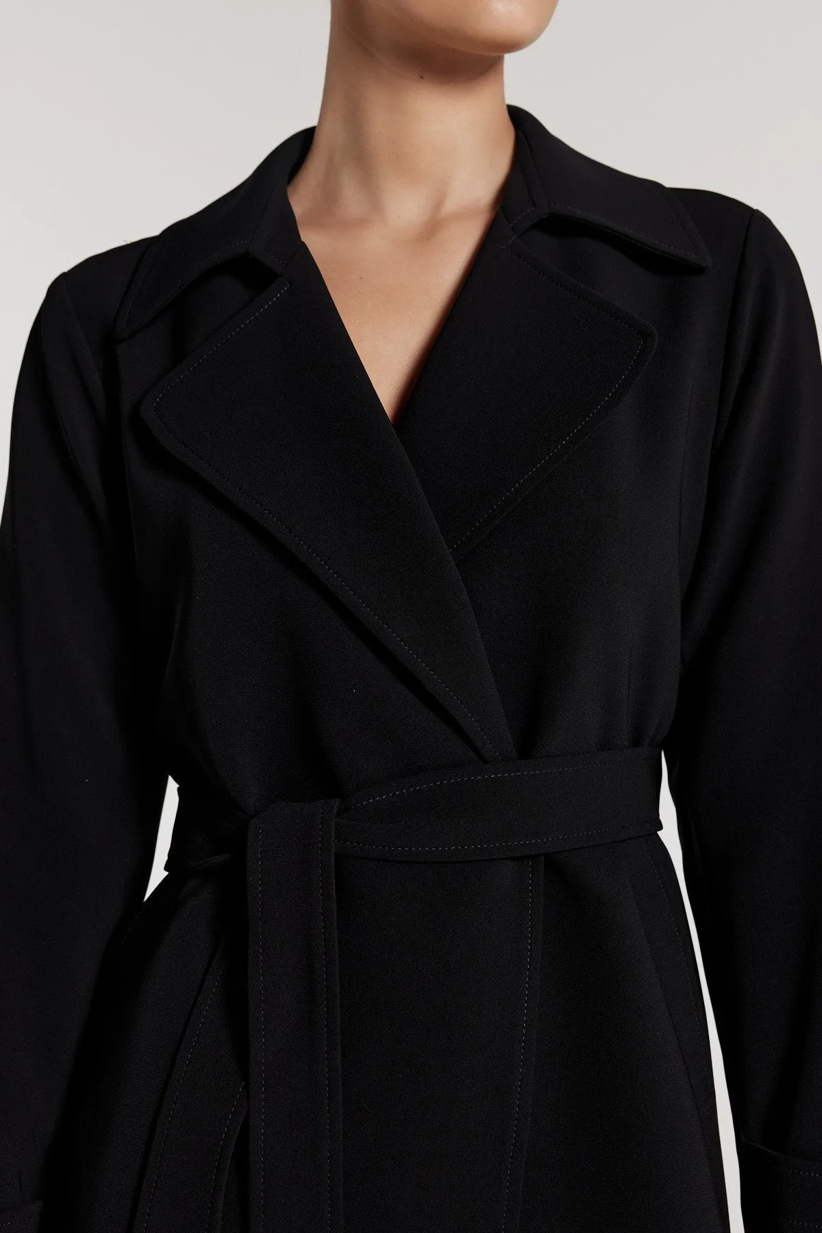 City Trench Coat - Black