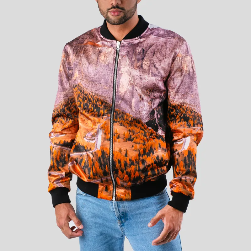 Design Custom Men’s Reversible Silk Bomber Jacket