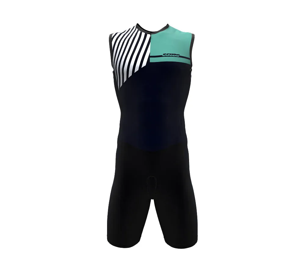 Diagonals Purple Tri Suit for Men