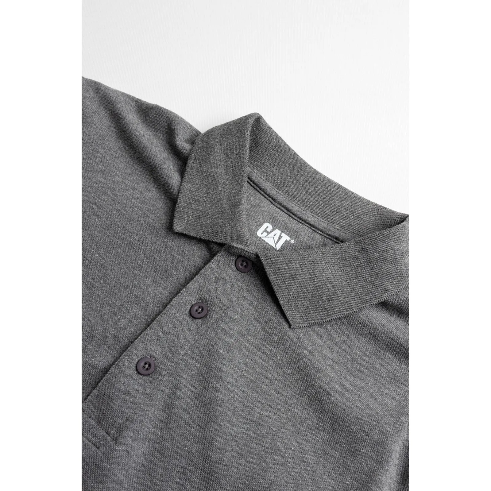 Essentials Polo Shirt  Dark Heather Grey