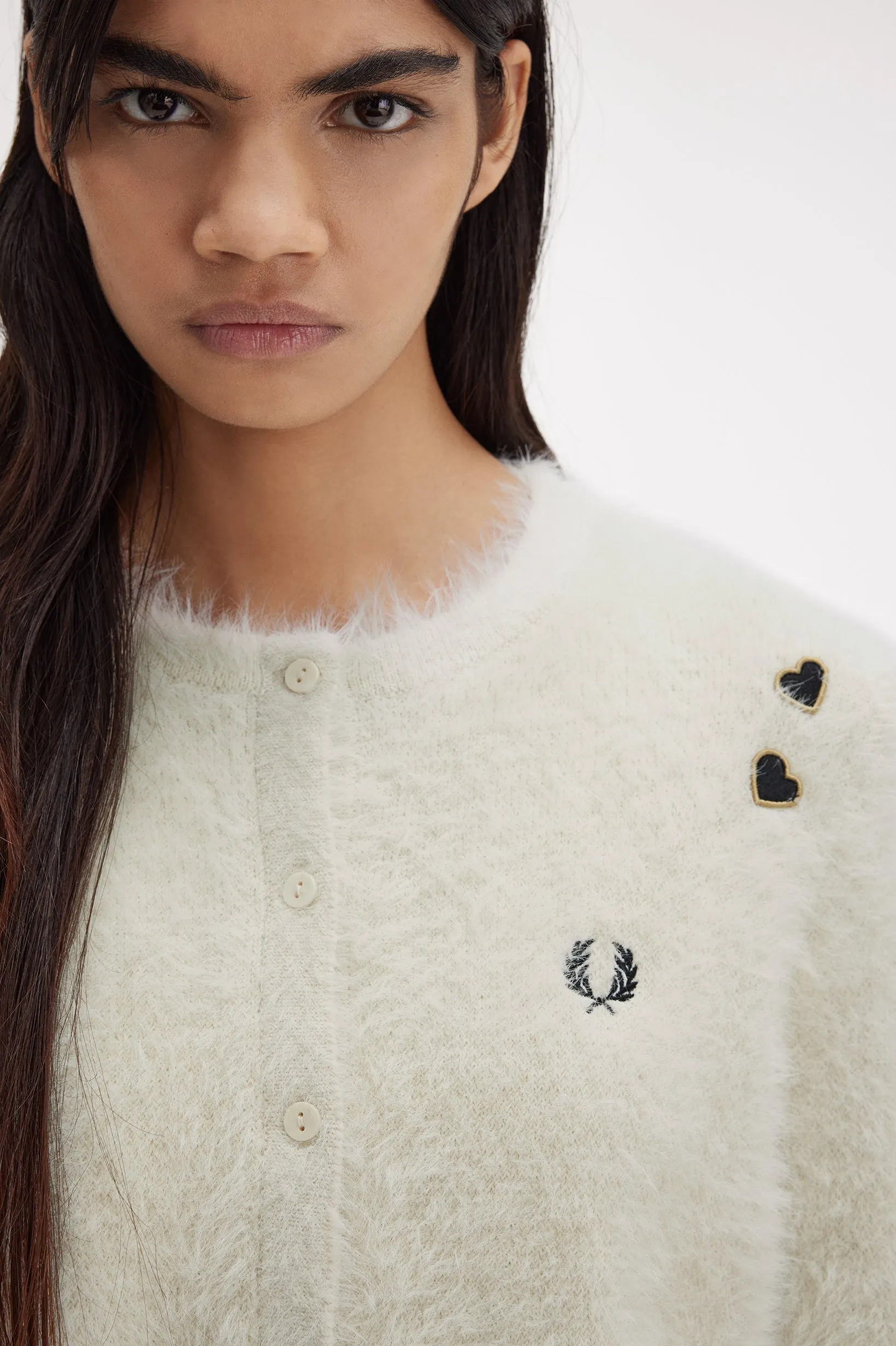 Fred Perry Amy Winehouse Fuzzy Cardigan