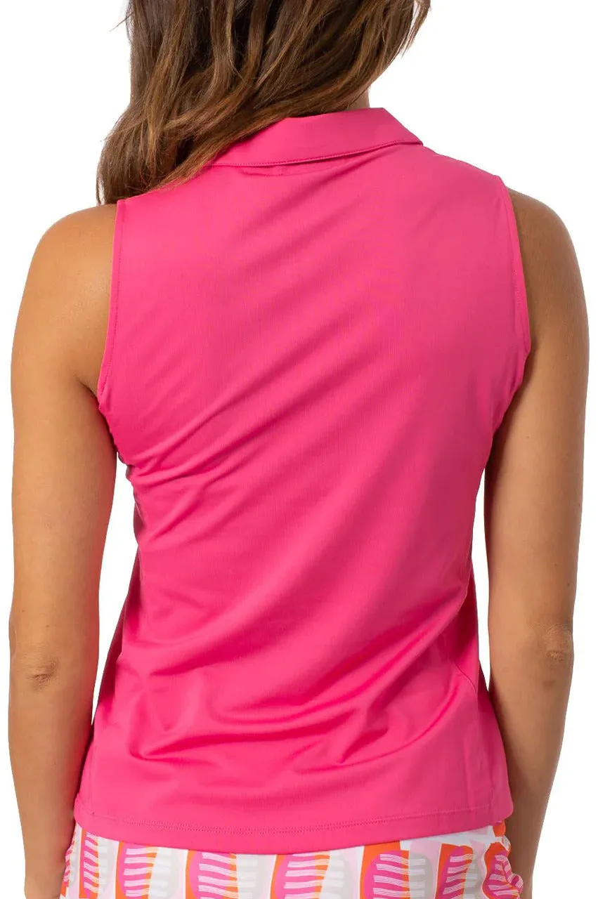 Golftini Polo S/less Hot Pink