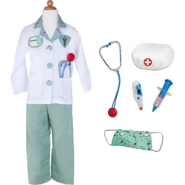 Great Pretenders Green Doctor Set, Includes 6 Accessories