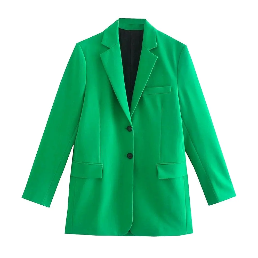 Green Mini Skirt Suit