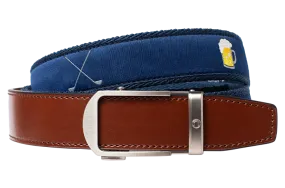 Hampton Happy Time Golf, 1 3/8 Strap, Ribbon Belt