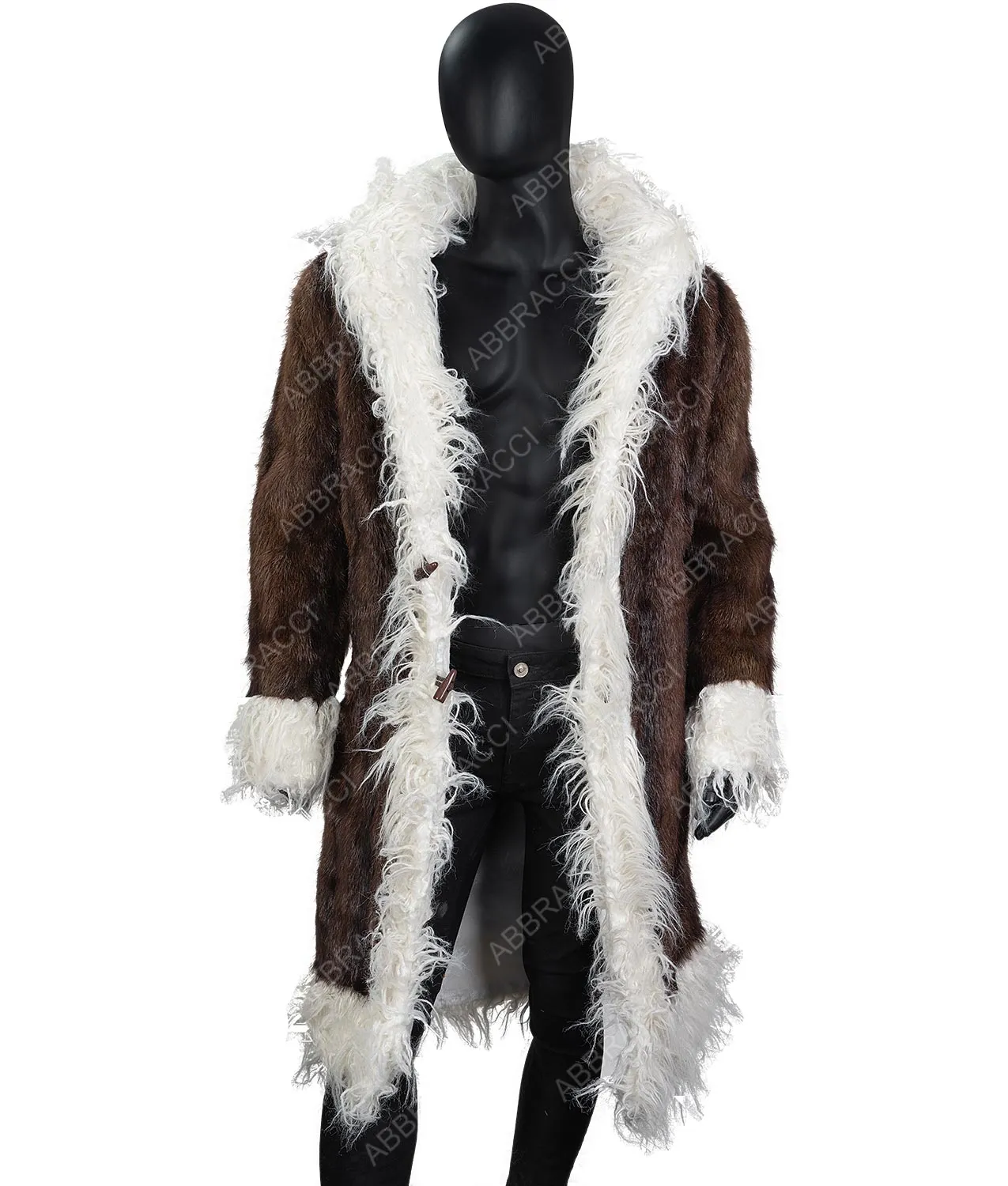 Harrison Brown Fur Long Coat - Men's Long Coat - Abbraci