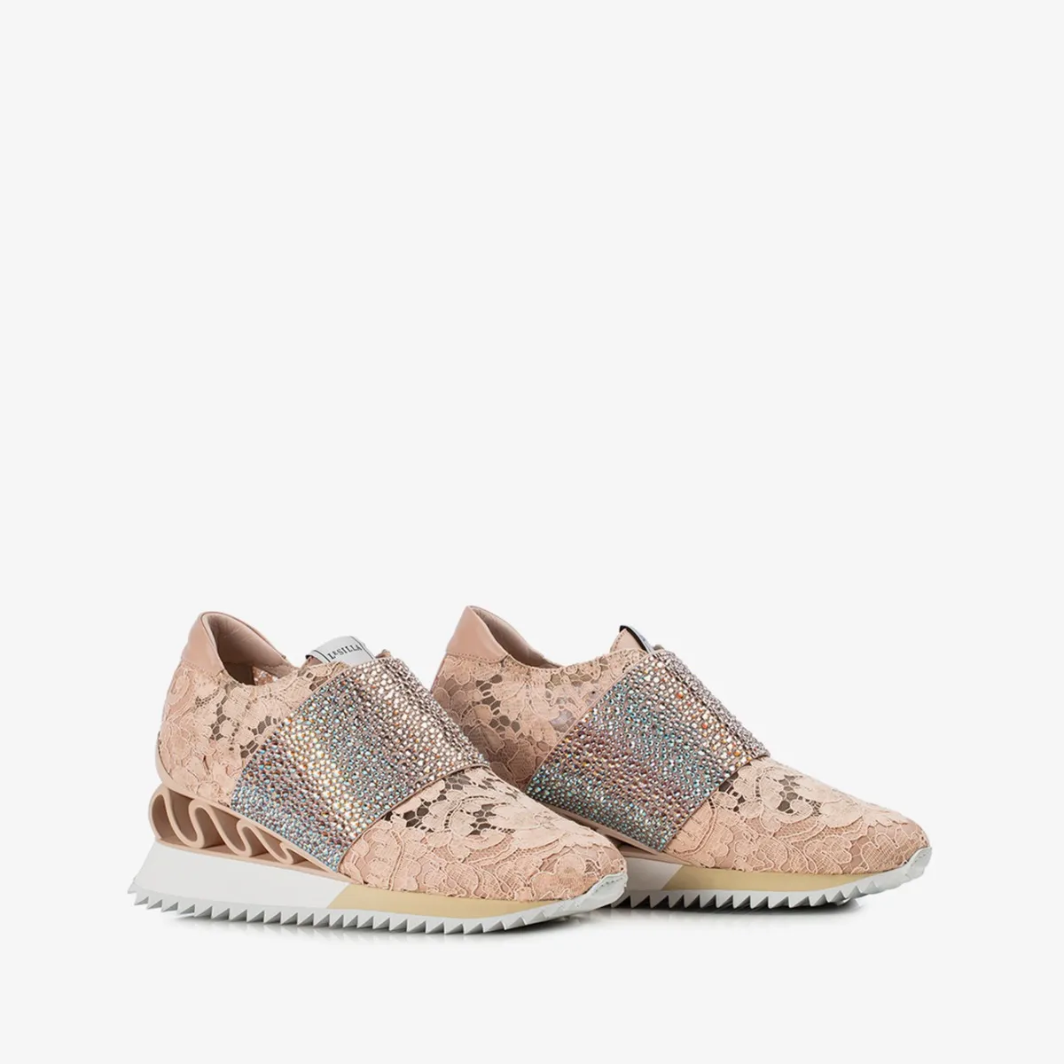 JACKIE WAVE SNEAKER 60 mm Phard nude lace sneaker