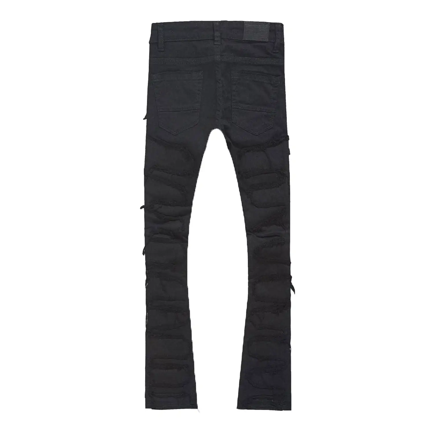 Kid's Stacked Shreds Skinny Denim Pant