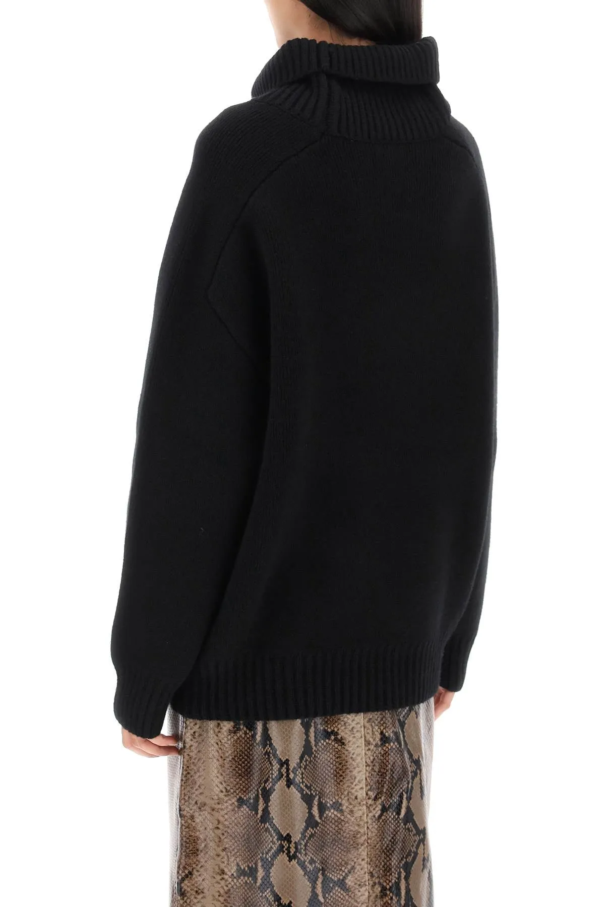 'LANDEN' OVERSIZED FUNNEL-NECK SWEATER