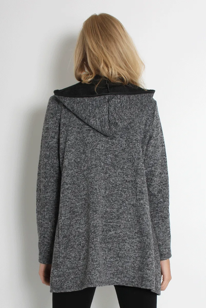 Lydia Light Grey Hooded Jacket