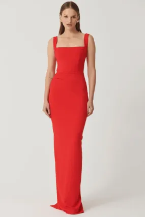 Marbella Gown Cherry Red