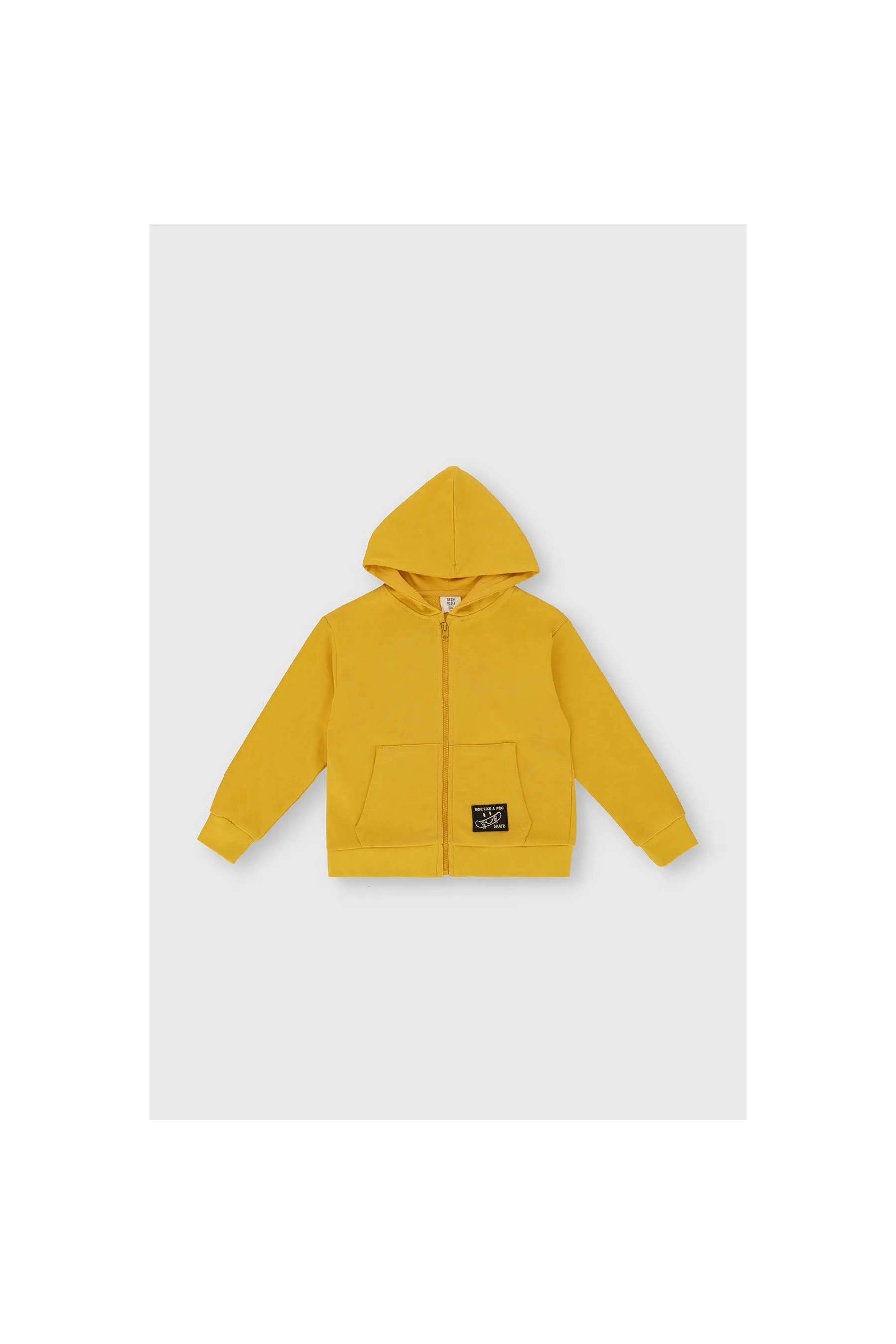 MEME Skate Zip-Up Hoodie Gold Yellow Boy Hoodies|akgalleria.com