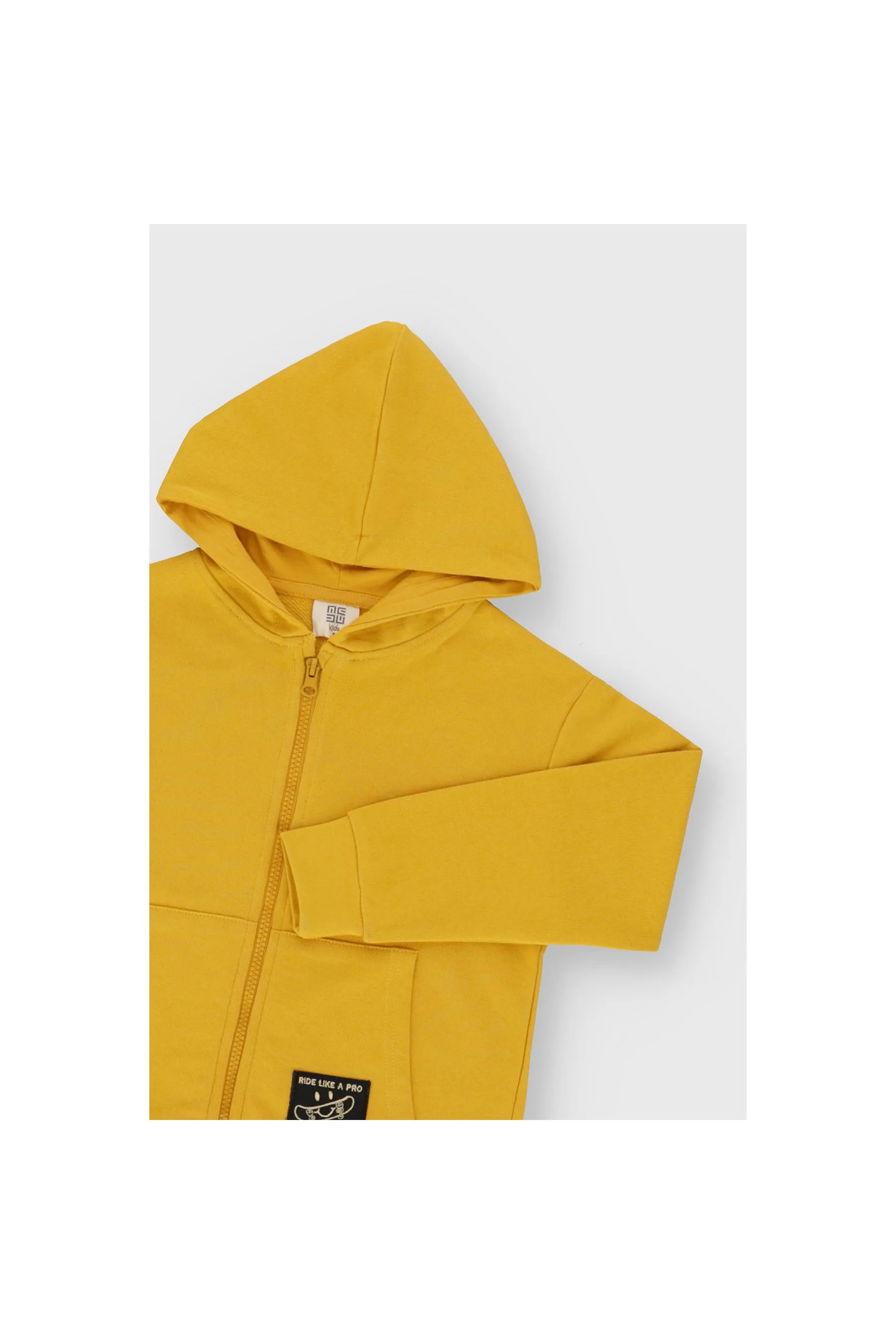 MEME Skate Zip-Up Hoodie Gold Yellow Boy Hoodies|akgalleria.com