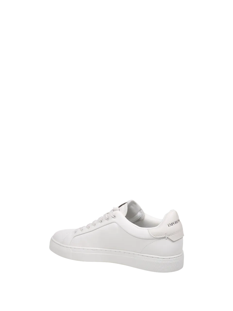 MEN EMPORIO ARMANI WHITE BOVINE LEATHER SNEAKER