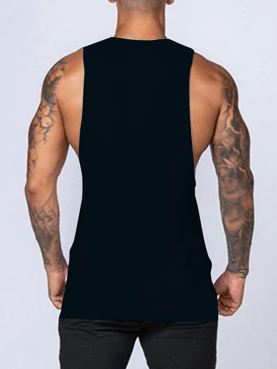 Men's Solid Color All-Match Round Neck Casual Tank Top