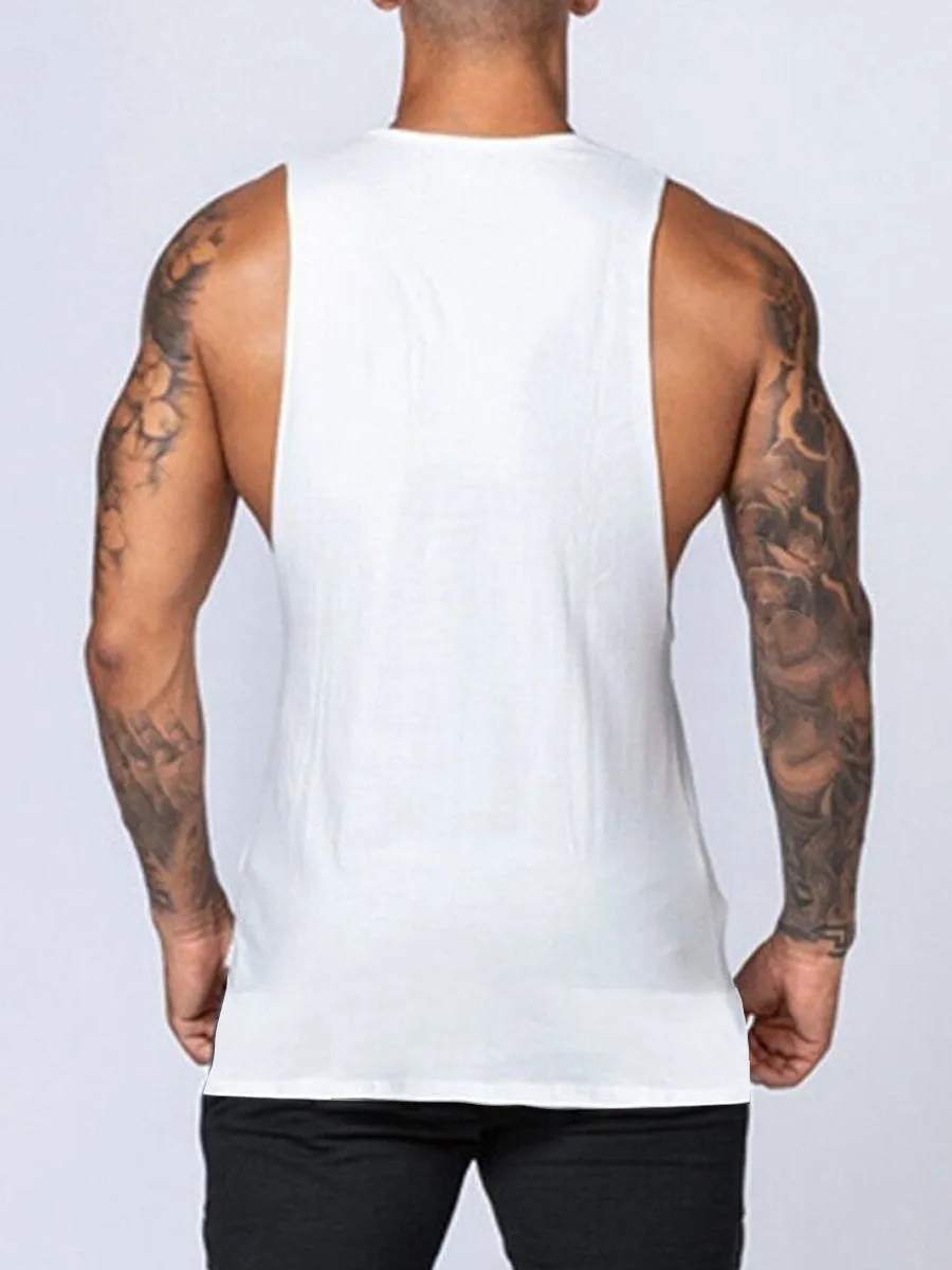 Men's Solid Color All-Match Round Neck Casual Tank Top