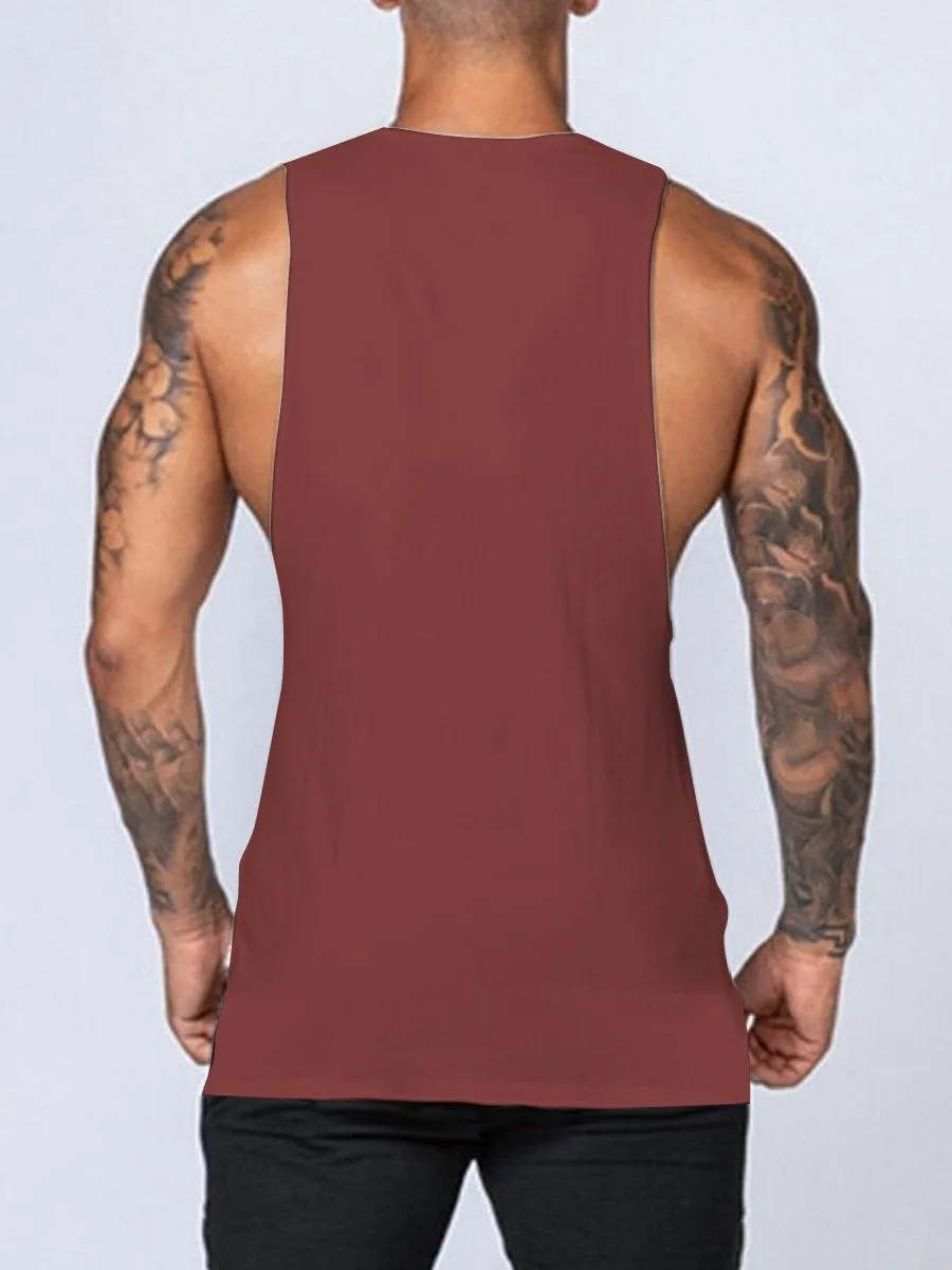 Men's Solid Color All-Match Round Neck Casual Tank Top