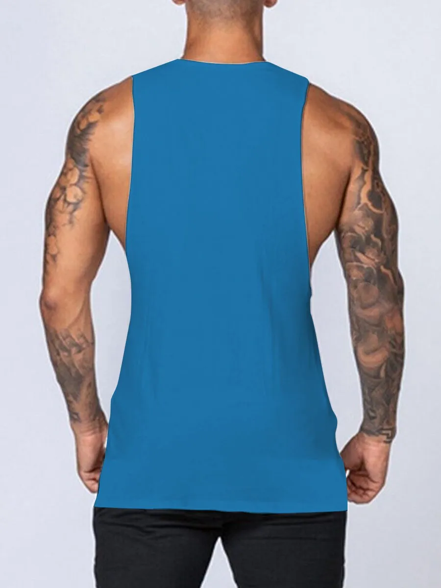 Men's Solid Color All-Match Round Neck Casual Tank Top