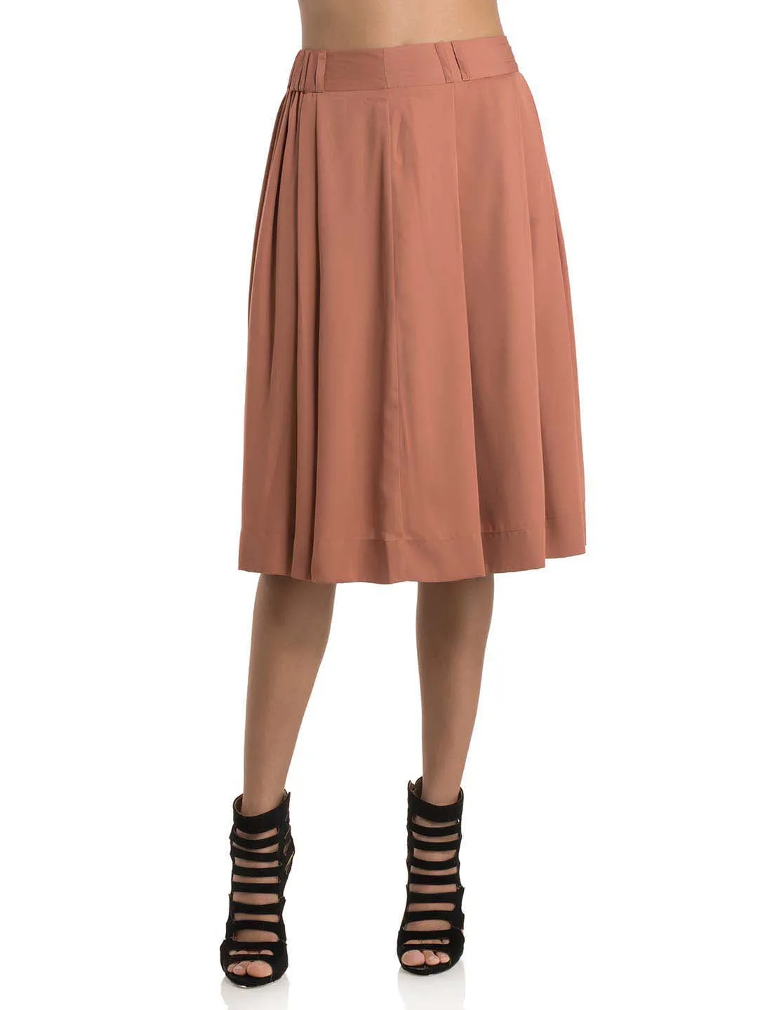 Michelle Pleated Midi Skirt