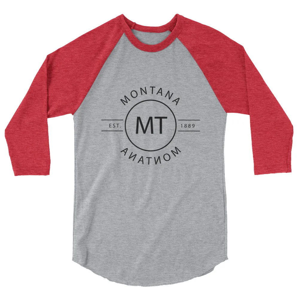 Montana - 3/4 Sleeve Raglan Shirt - Reflections