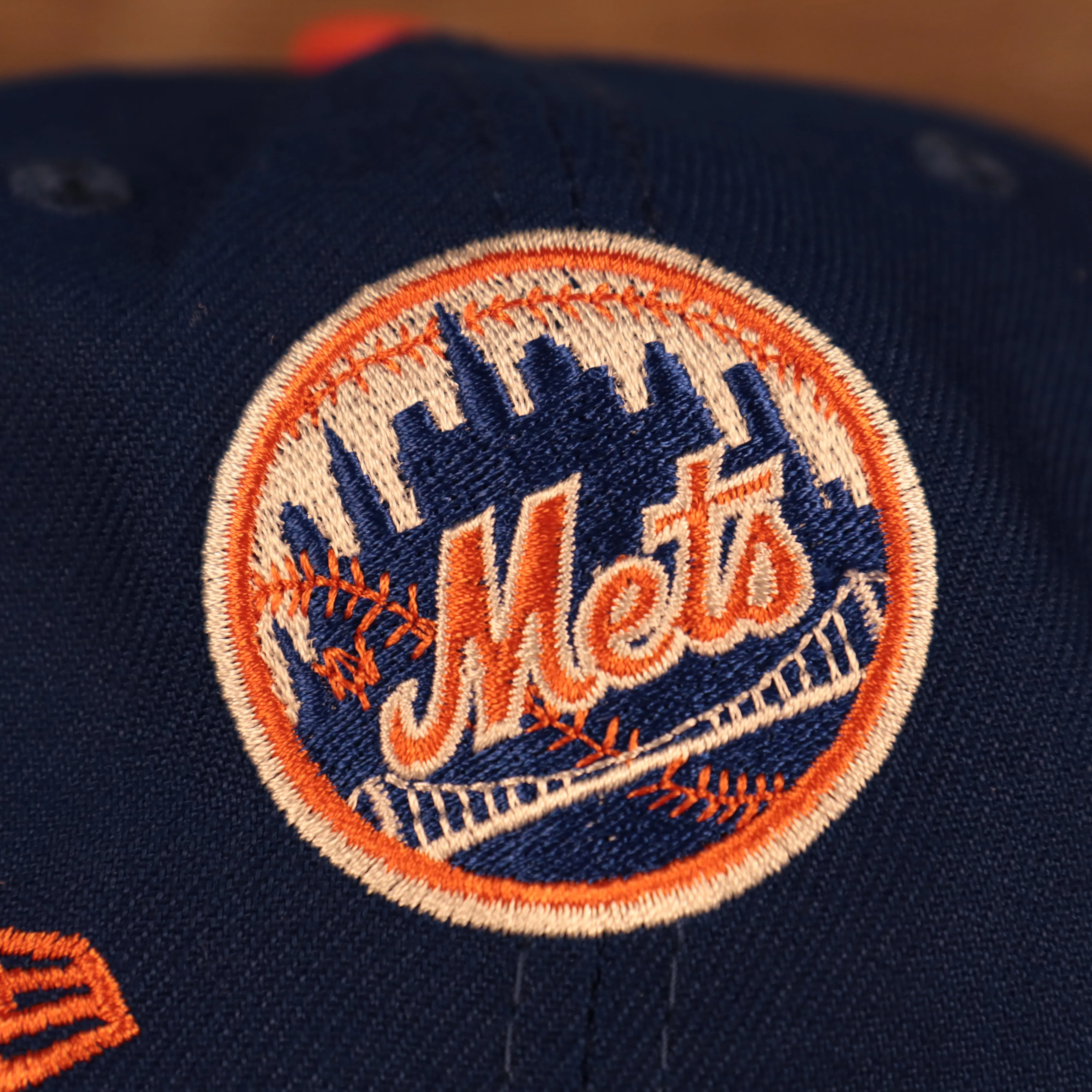 New York Mets Cooperstown Championship Rings All Over Side Patch Gray Bottom 59FIFTY Fitted Cap